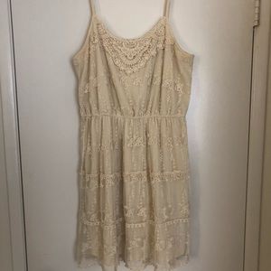 Cream lace dress from Kohl’s